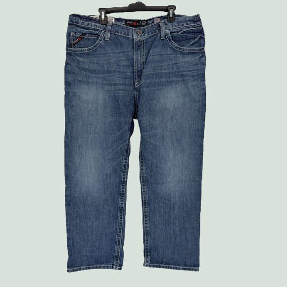 NEW Ariat FR M4 Relaxed Boot Cut Jeans 42x30 Flame Resistant CAT 2 Work Glacier - Picture 2 of 9